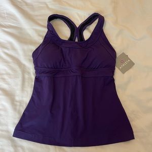 Athleta Purple Swim Tankini Top